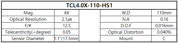 TCL4.0X-110-HS1 상세스펙 1