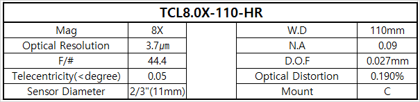 TCL8.0X-110-HR 상세스펙 1